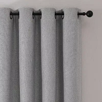 Max Blackout Leaf Reversible Grommet Top Energy Saving 100% Single Curtain Panels