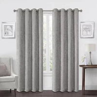 Regal Home Ayden Solid Energy Saving Blackout Grommet Top Single Curtain Panel