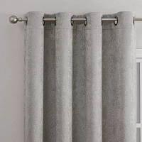 Regal Home Ayden Solid Energy Saving Blackout Grommet Top Single Curtain Panel