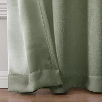 Regal Home Ayden Solid Energy Saving Blackout Grommet Top Single Curtain Panel