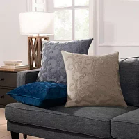 Fieldcrest Velvet Chenille Square Throw Pillow