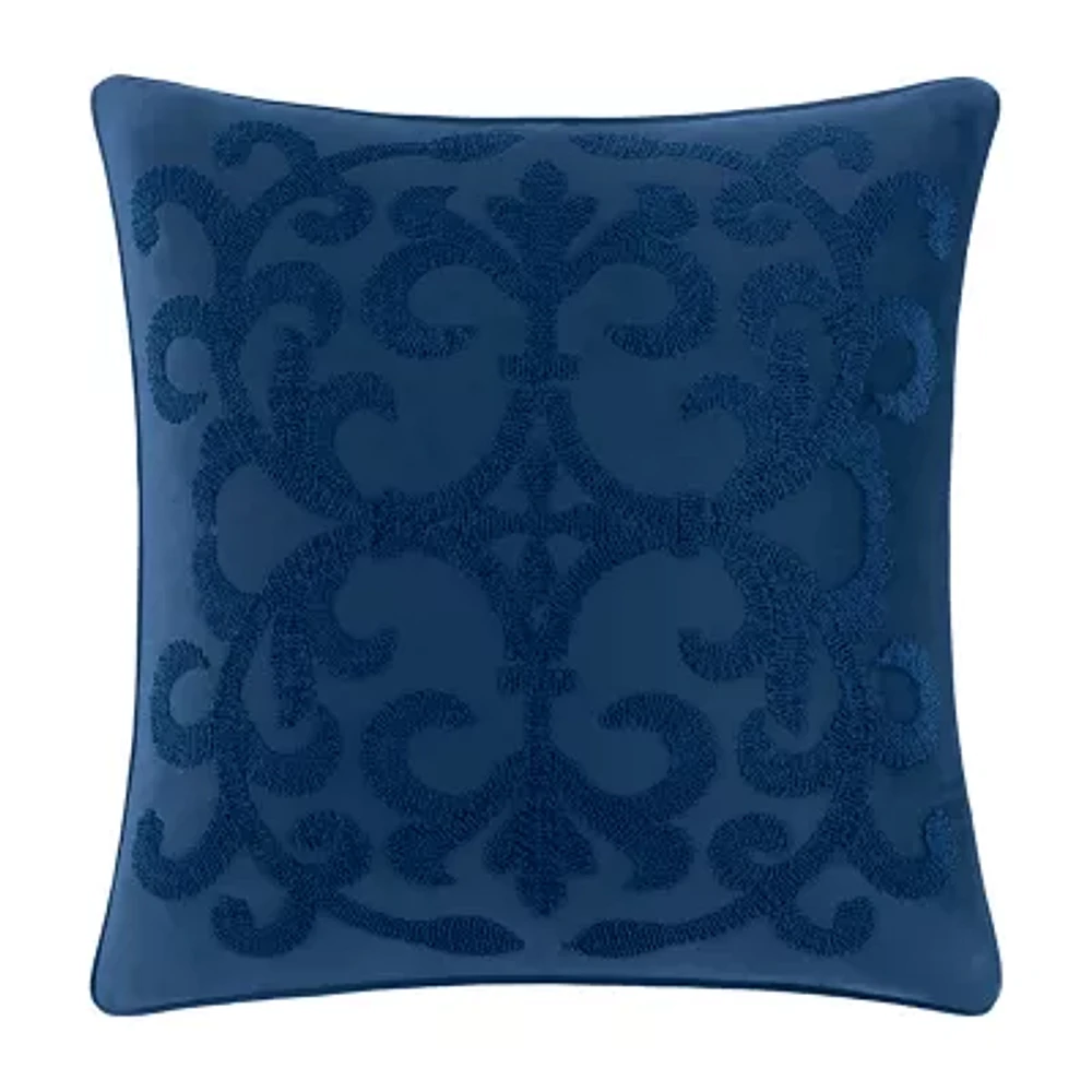 Fieldcrest Velvet Chenille Square Throw Pillow