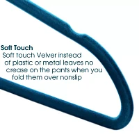 Elama Velvet Slim Profile Heavy Duty Felt 30-pc. Hangers
