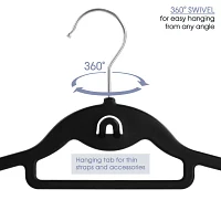 Elama Rubber Non Slip With Hanging Tab 30-pc. Hangers