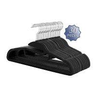 Megagoods Rubber Non Slip With U-Slide 30-pc. Hangers