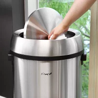 Elama 65 Liter Large 17 Gallon Swing Lid Trash Cans