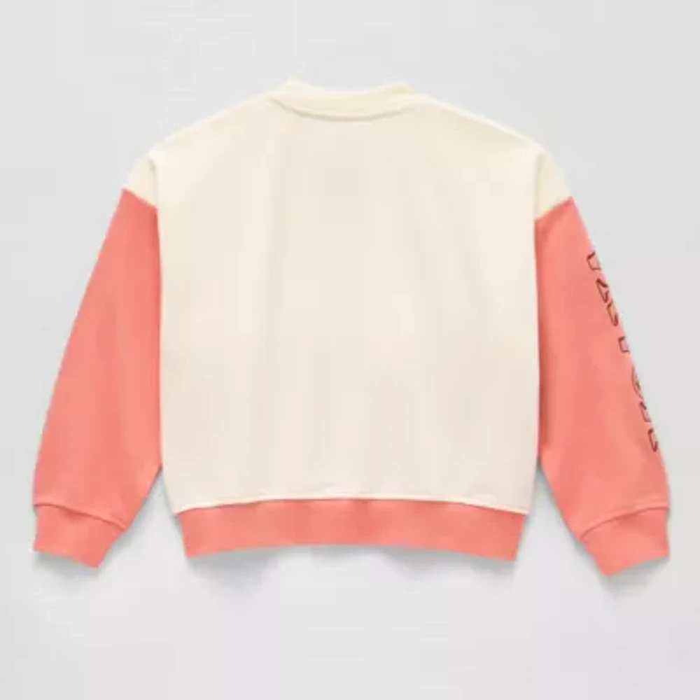 Disney Collection Little & Big Girls Moana Lightweight Varsity Jacket