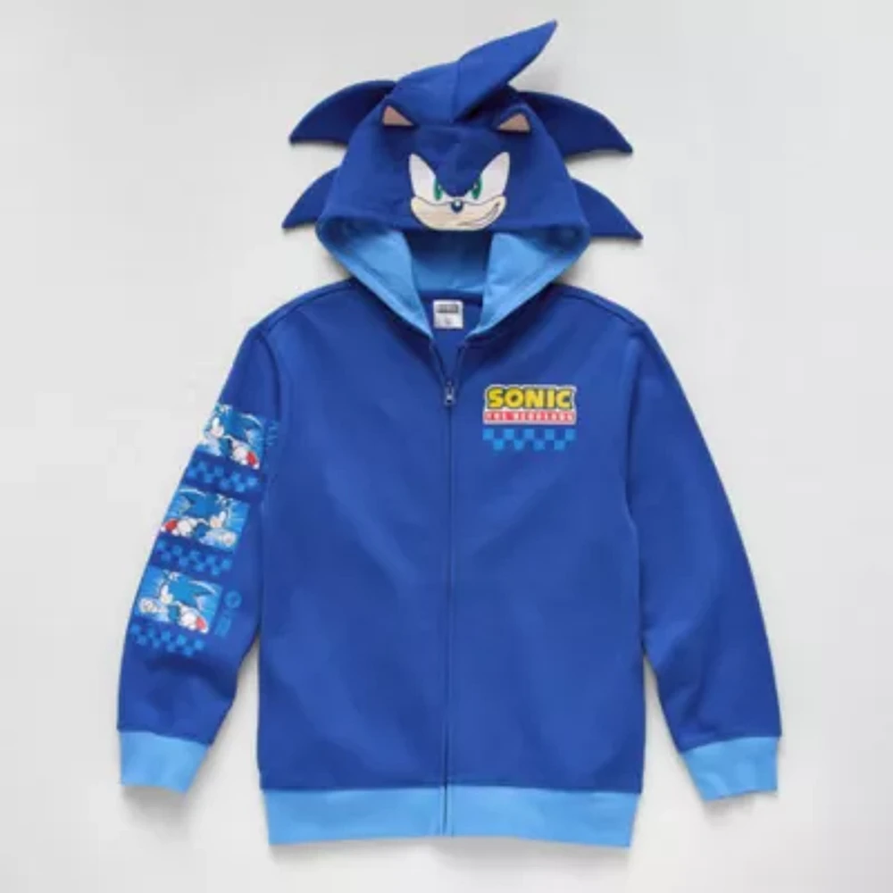 Little & Big Boys Sonic the Hedgehog Fleece Zipper Hoodie