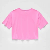 Xersion Little & Big Girls Crew Neck Short Sleeve T-Shirt