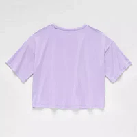 Xersion Little & Big Girls Crew Neck Short Sleeve T-Shirt