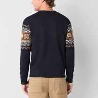 Frye and Co. Mens Crew Neck Long Sleeve Pullover Sweater