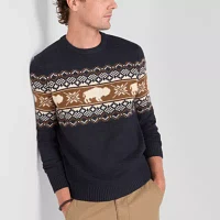 Frye and Co. Mens Crew Neck Long Sleeve Pullover Sweater