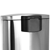 Megagoods 50 Liter 13 Gallon Half Circle Stainless Steel Step Trash Can