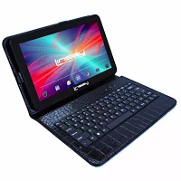 10.1" Quad Core 2GB RAM 32GB Storage Android 12 Tablet with Black Crocodile Style Leather Keyboard"