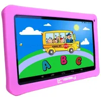 10.1" Quad Core 2GB RAM 32GB Storage Android 12 Tablet Bundle with Pink Kids Defender Case  "