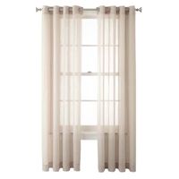 Home Expressions Crushed Voile Sheer Grommet Top Single Curtain Panel