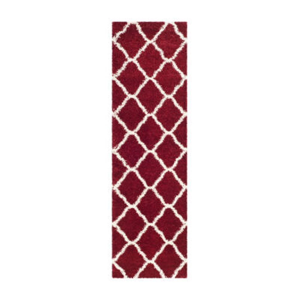 Safavieh Hudson Shag Collection Weldon Geometric Runner Rug