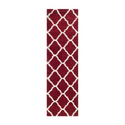 Safavieh Hudson Shag Collection Weldon Geometric Runner Rug