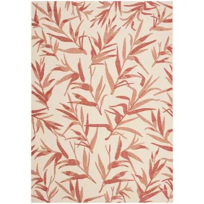 Safavieh Courtyard Collection Windsor Floral Indoor/Outdoor Area Rug
