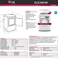 LG 7.3 cu.ft. Ultra-Large Capcacity High-Efficiency Electric Dryer with Front Control Design