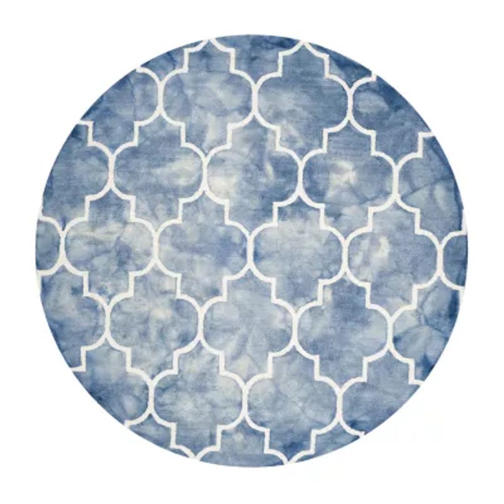 Safavieh Dip Dye Collection Sierra Geometric RoundArea Rug