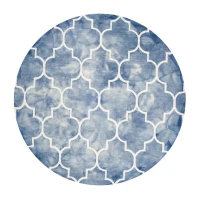 Safavieh Dip Dye Collection Sierra Geometric RoundArea Rug