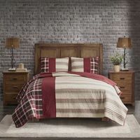 Woolrich Valley 100% Cotton Oversized 3pc Quilt Mini Set