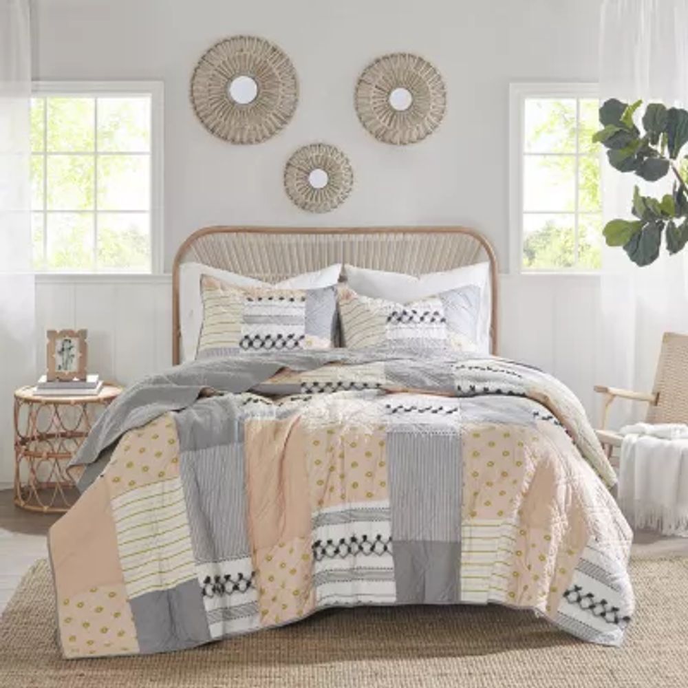 Madison Park Milly 3 Piece Cotton Coverlet Set