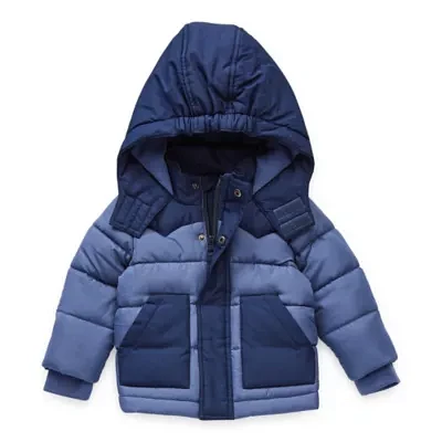 Okie Dokie Baby Boys Hooded Water Resistant Midweight Jacket