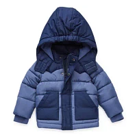 Okie Dokie Baby Boys Hooded Water Resistant Midweight Jacket