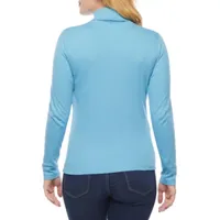 St. John's Bay Womens Turtleneck Long Sleeve T-Shirt