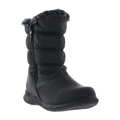 Totes Womens Joy Water Resistant Flat Heel Winter Boots