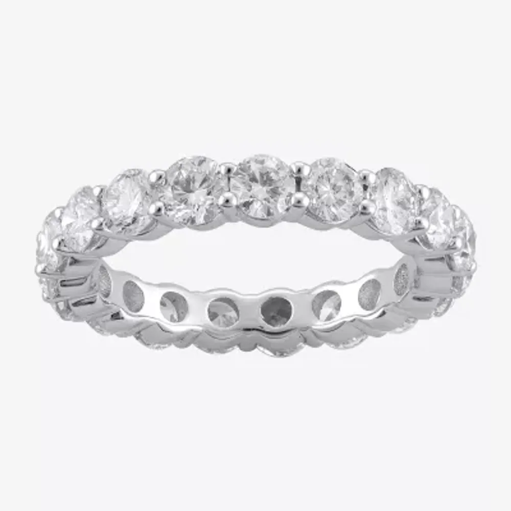 (H-I / Si1-Si2) 3MM 3 CT. T.W. Lab Grown White Diamond 14K Gold Eternity Wedding Band