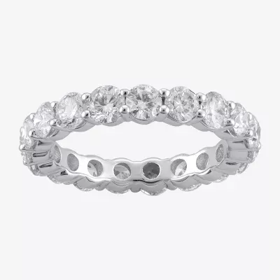 (H-I / Si1-Si2) 3MM 3 CT. T.W. Lab Grown White Diamond 14K Gold Eternity Wedding Band