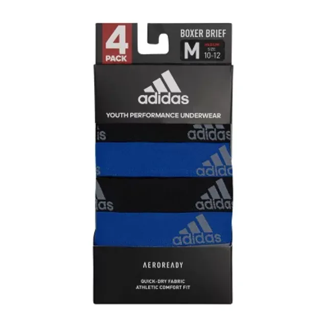 adidas Performance Mens 3 Pack Boxer Briefs, Color: Gray Black Blue -  JCPenney