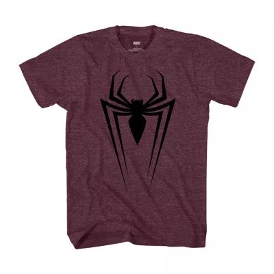 Big and Tall Mens Crew Neck Short Sleeve Regular Fit Marvel Spiderman Graphic T-Shirt