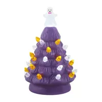 Purple Trees 2-pc. Lighted Halloween Tabletop Decor