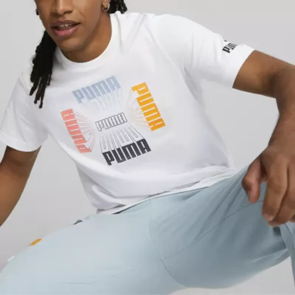 Puma Mens Crew Neck Short Sleeve Graphic T-Shirt
