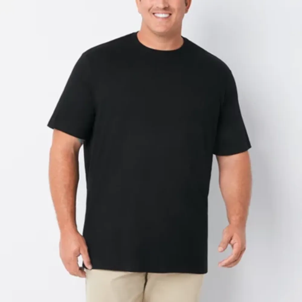 St. John's Bay Big and Tall Mens Crew Neck Short Sleeve T-Shirt