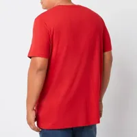 St. John's Bay Big and Tall Mens V Neck Short Sleeve T-Shirt