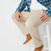 St. John's Bay Mens Big and Tall TempFlex Straight Fit Flat Front Pant