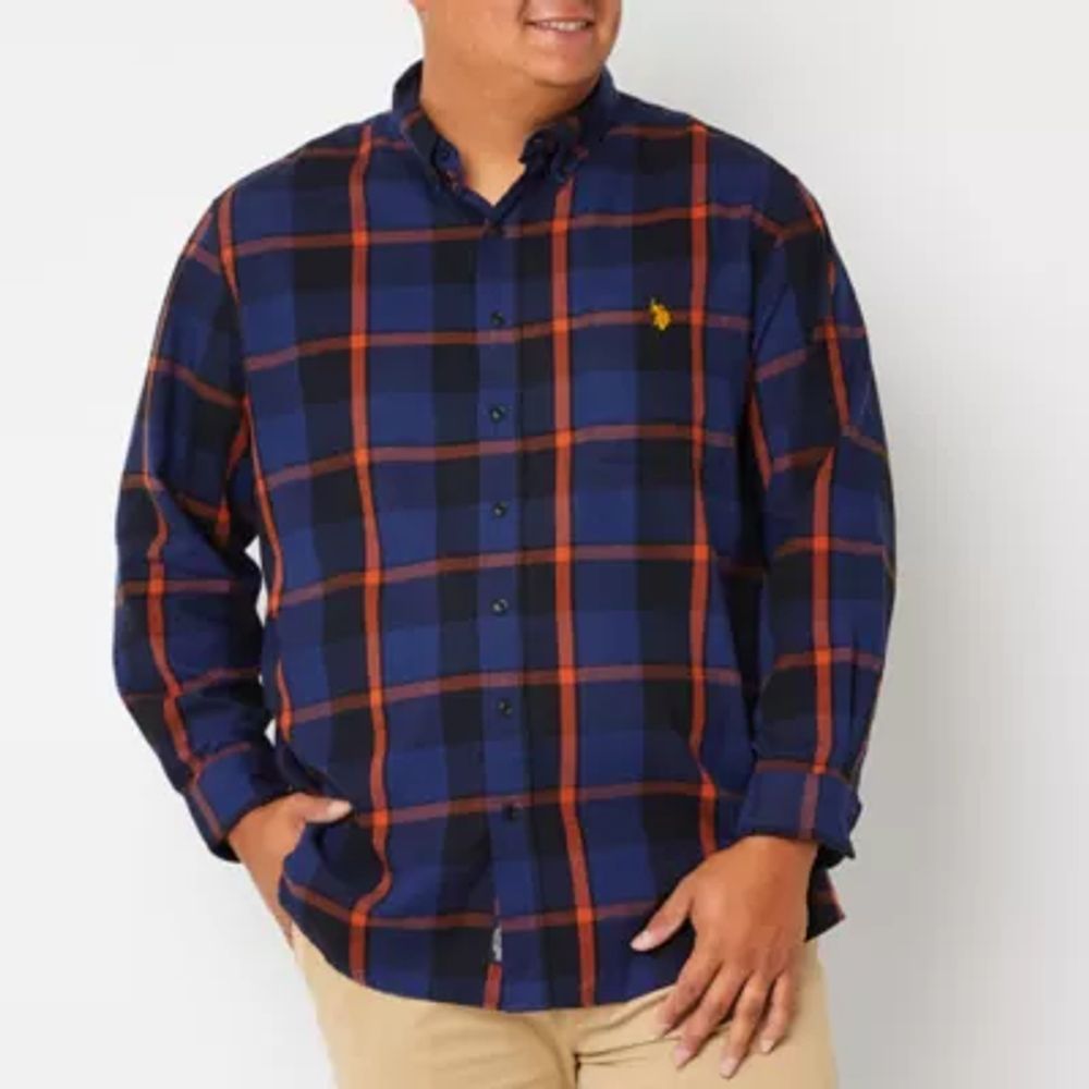 Us Polo Assn. Big and Tall Mens Classic Fit Long Sleeve Plaid Button-Down  Shirt | Fairlane Town Center