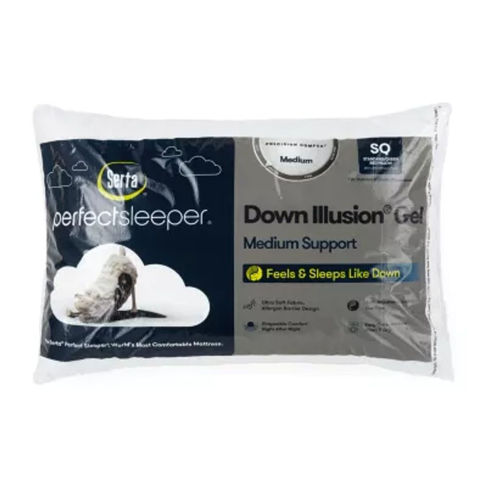 Serta PerfectSleeper Down Illusion Gel Medium Support Pillow