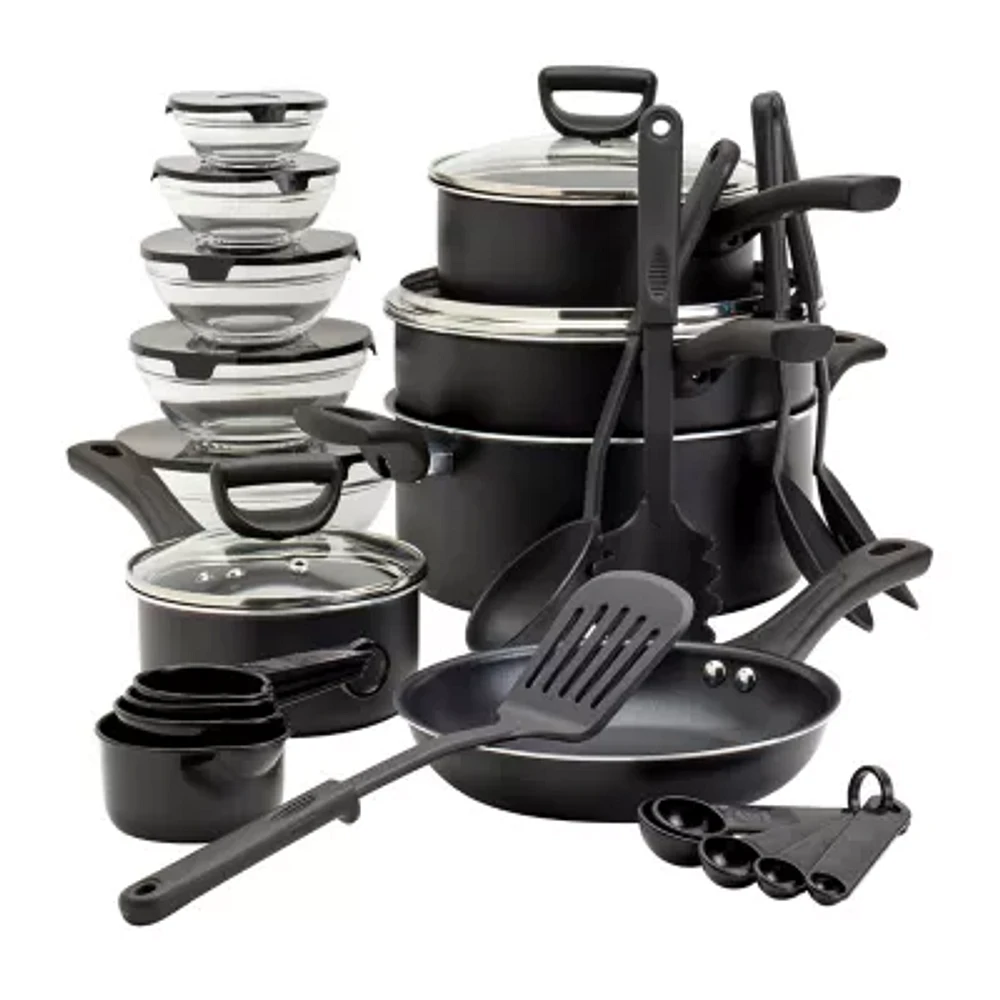 Basic Essentials 32-pc. Non-Stick Cookware Set