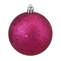 Northlight Pink 4-Finish Ball 16-pc. Christmas Ornament