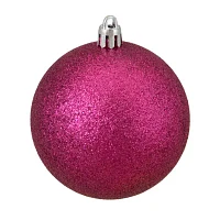 Northlight Pink 4-Finish Ball 16-pc. Christmas Ornament