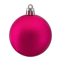 Northlight Pink Matte Ball 60-pc. Christmas Ornament