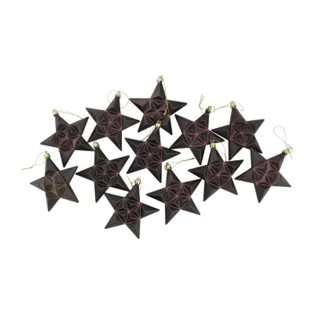 Northlight Glittered Star 12-pc. Christmas Ornament