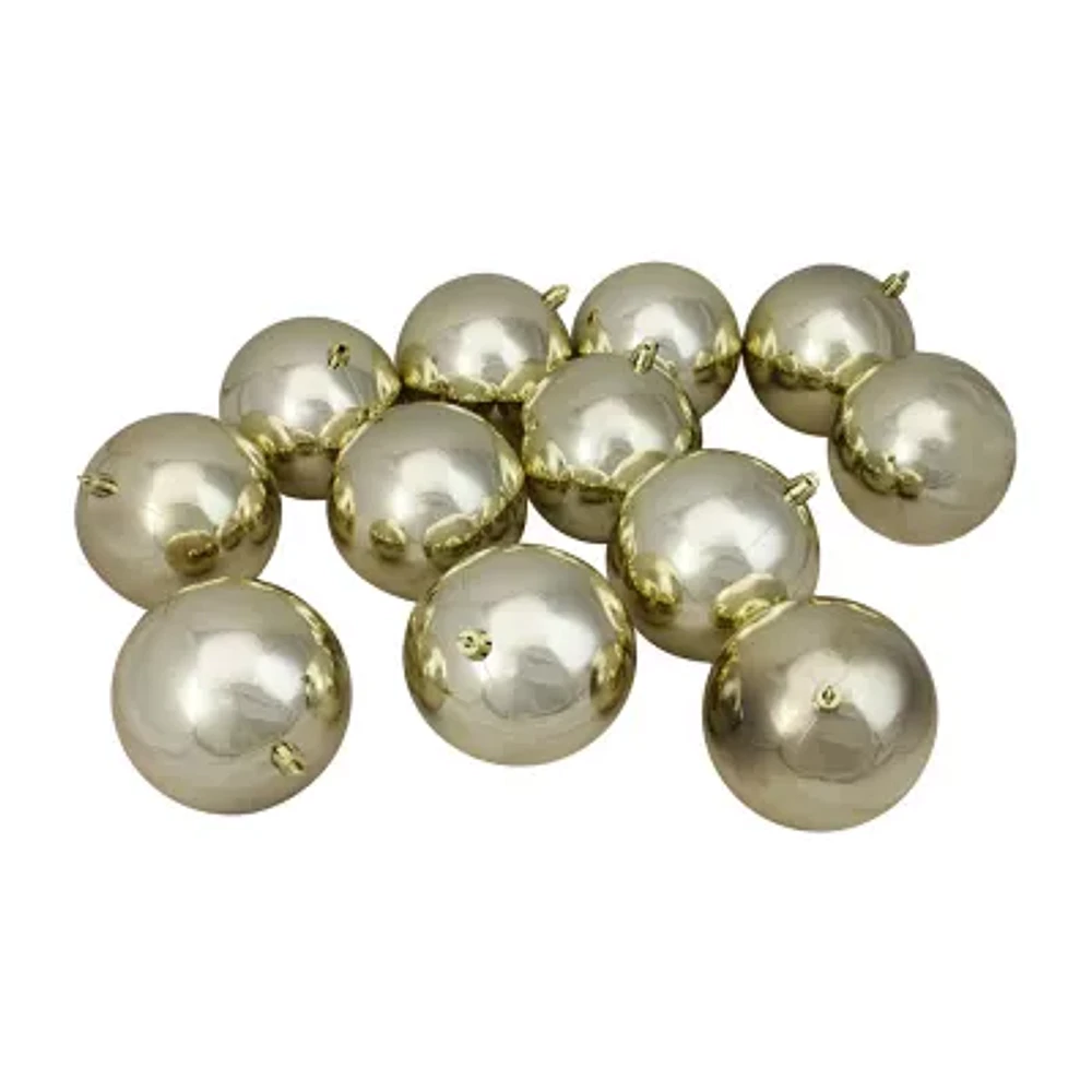 Northlight Gold Shiny Ball 12-pc. Christmas Ornament