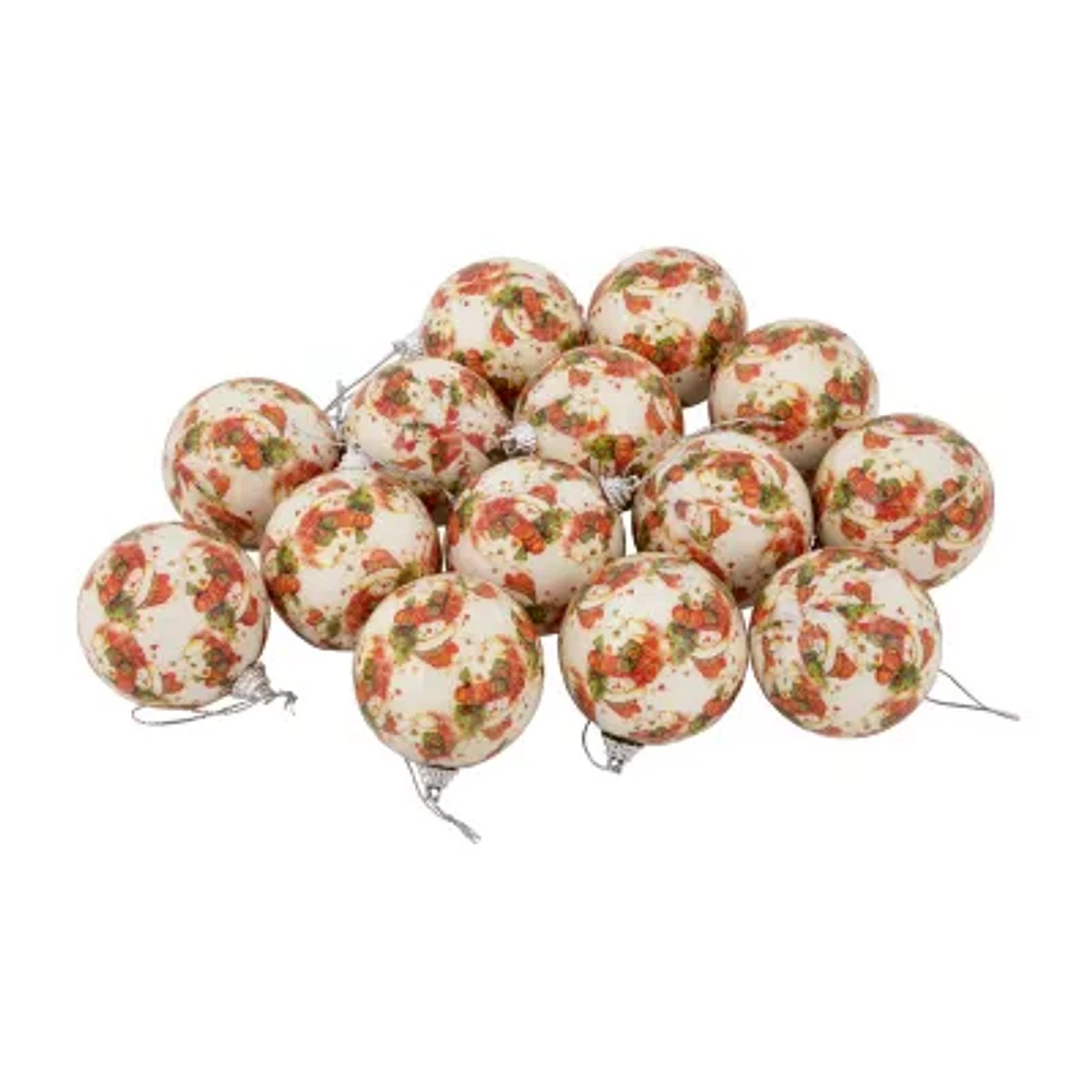 Northlight Decoupage Ball 14-pc. Christmas Ornament